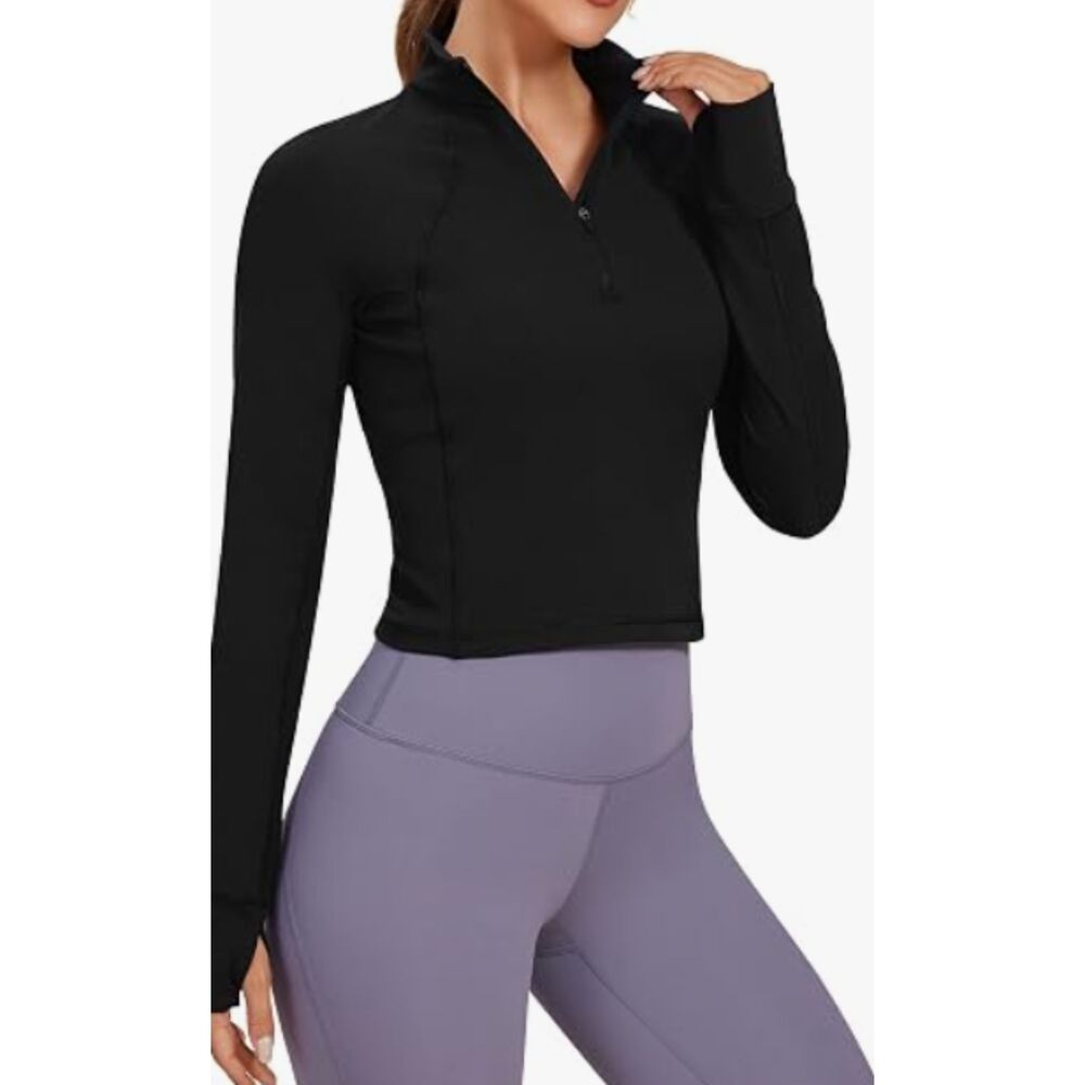 Lululemon YOGA Butterluxe Half Zip Crop Top